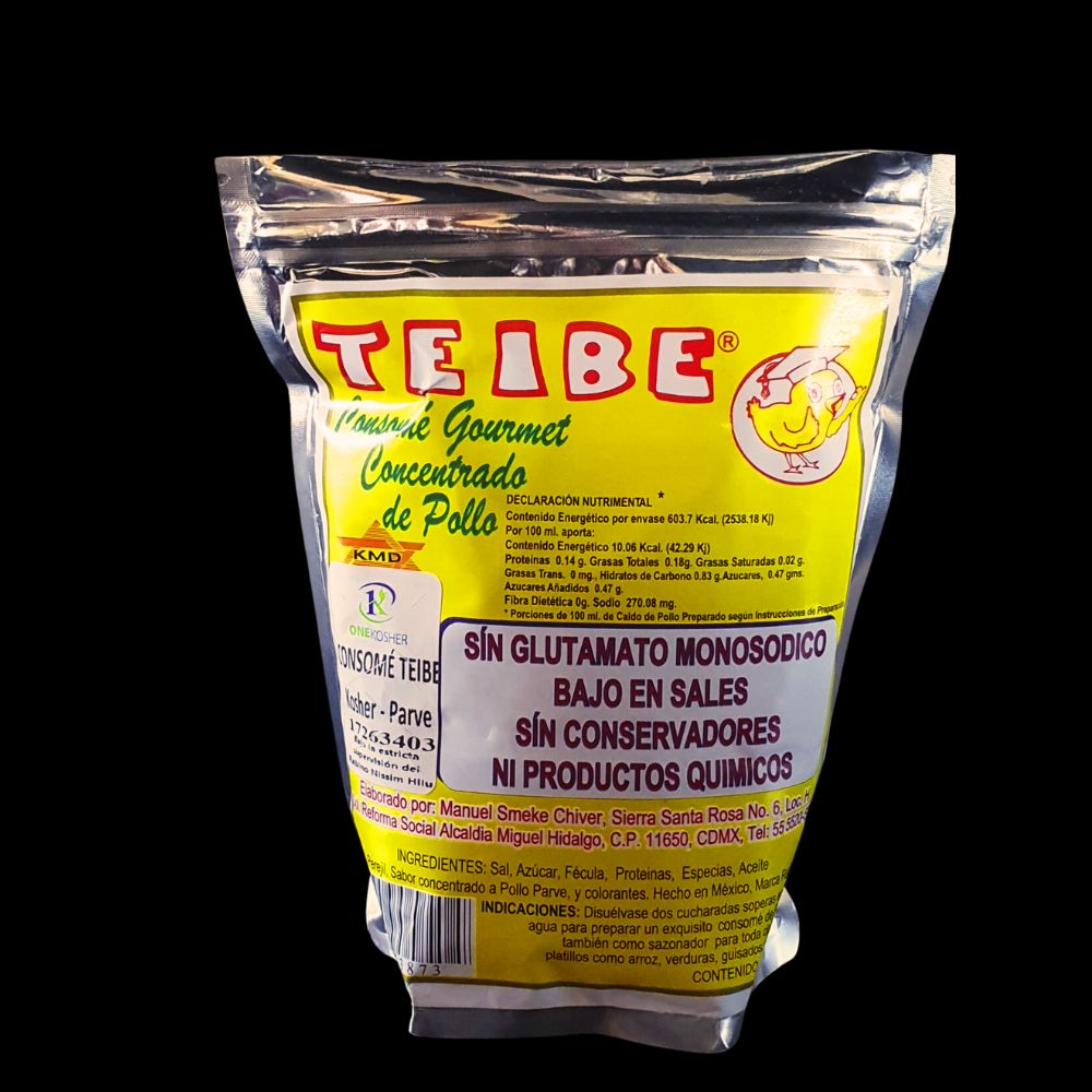 Teibe Consome Gourmet de Pollo sin Glutamato 500gr Kosher House